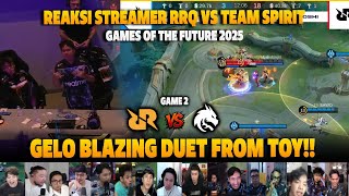 Download lagu GELO BLAZING DUET FROM TOY❗REAKSI STREAMER GAMES OF FUTURE RRQ VS TEAM SPIRIT | GAME 2 mp3 Download lagu GELO BLAZING DUET FROM TOY❗REAKSI STREAMER GAMES OF FUTURE RRQ VS TEAM SPIRIT | GAME 2 mp3