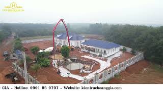 CÔNG TÁC THI CÔNG HỒ CÁ BIỆT THỰ SÂN VƯỜN TẠI BÌNH PHƯỚC - THIẾT KẾ THI CÔNG KIẾN TRÚC HOÀNG GIA