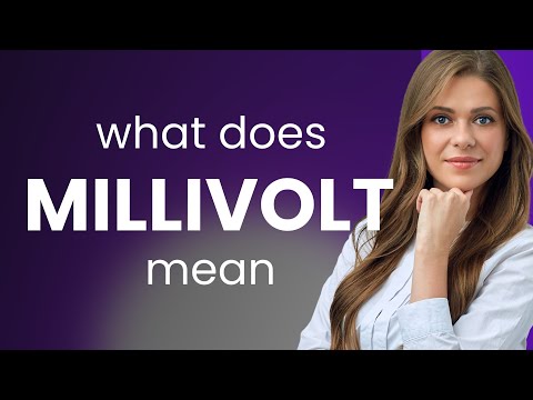 Millivolt | what is MILLIVOLT definition
