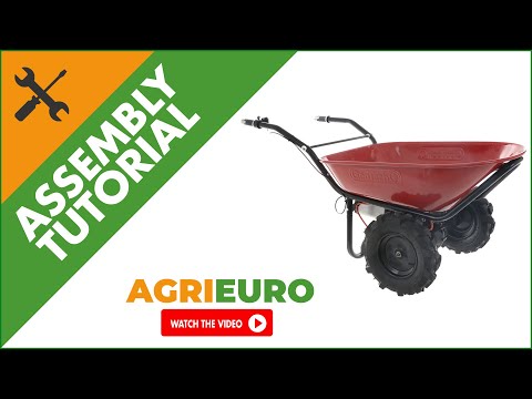 Geotech CAR 260T-100 Electric Wheelbarrow with traktor wheels - 40 V 6Ah Battery - Assembly tutorial