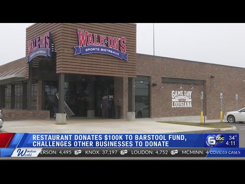 Restaurant donates $100K to Barstool Fund for small businesses