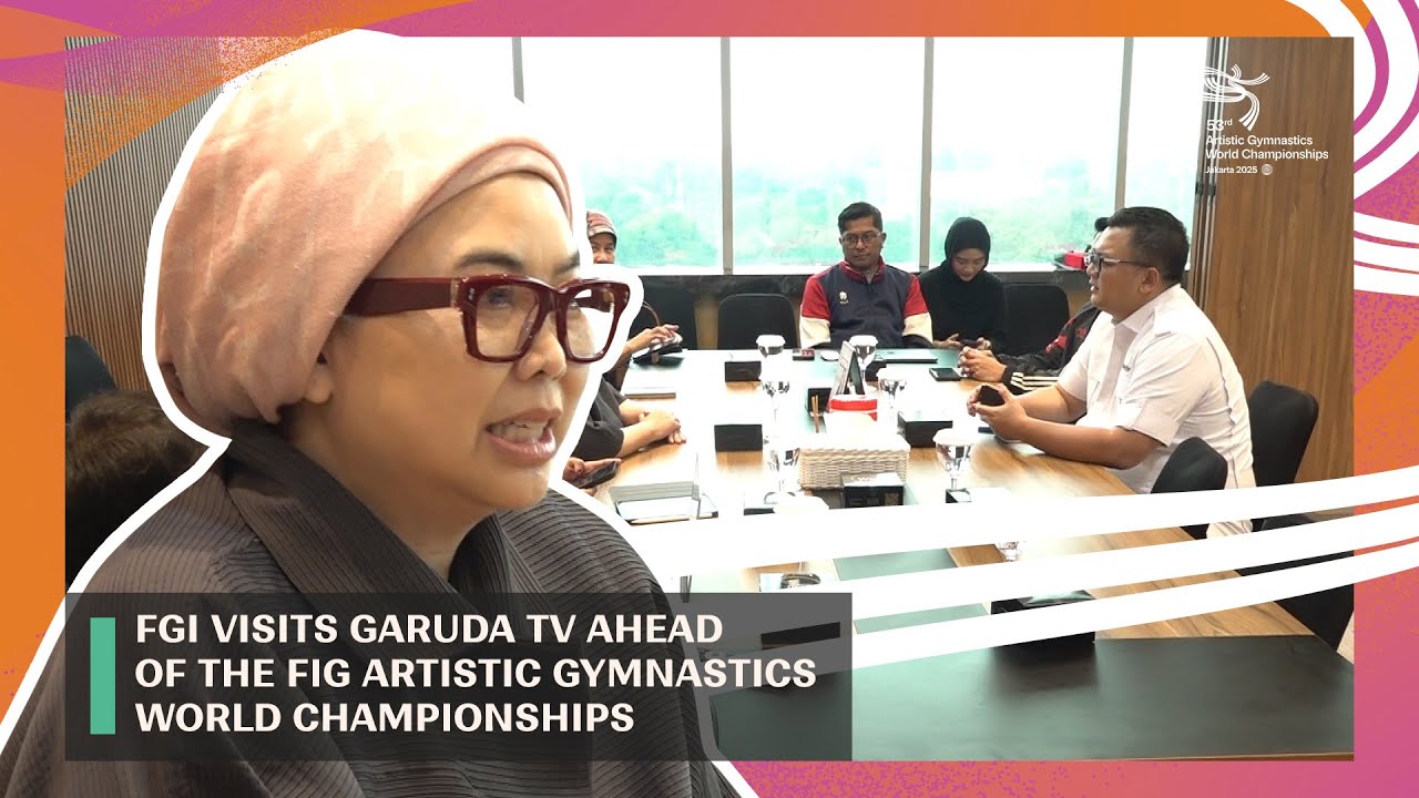 FGI Visits Garuda TV Ahead of the FIG Artistic Gymnastics World Championships