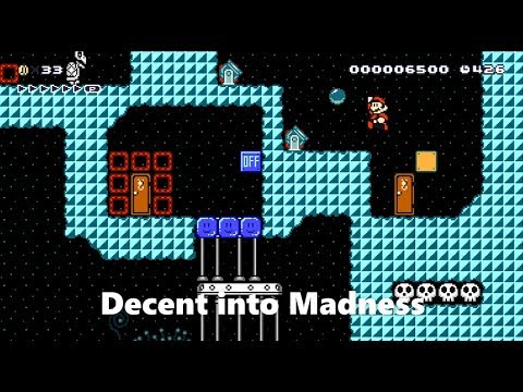 Super Mario Maker 2 Gameplay! / Mind Boggling "Decent into Madness" Course!
