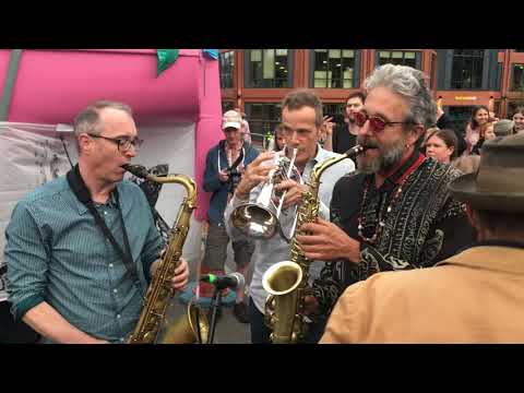 Beak〉- 'Papas got A Brand New Pigbag' at Extinction Rebellion in Bristol