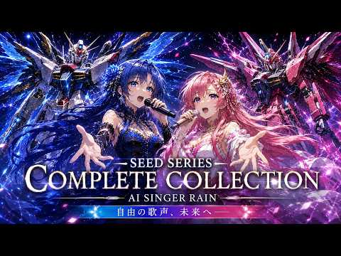 【ガンダムSEED Inspired 神曲メドレー】FREEDOM RESONANCE COMPLETE COLLECTION / AI Singer Rain【オリジナルMV・作業用BGM】