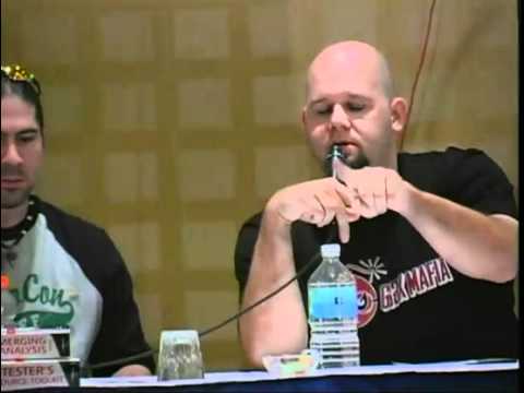 Shmoocon 2008   On the Social Respnsbility of Hackers Panel Bruce Potter moderator, Simple Nomad, Johnny Long, Rick Dakan