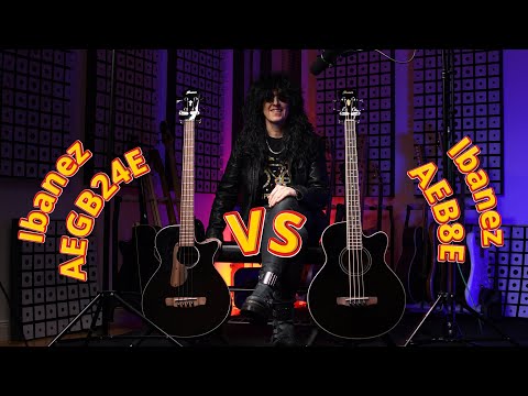 Ibanez AEGB24E vs Ibanez AEB8E Acoustic basses comparison
