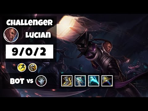 Lucian vs Jhin TURKISH Challenger BOT (9/0/2) - v11.24