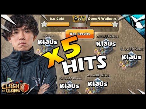 Worlds Best Player controls all 5 accounts in war vs Carbon in Clash of Clans!