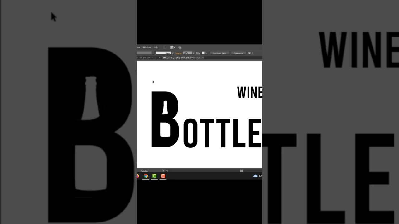 Wine Bottle Logo Vector design in illustrator cc #graphicdesign #howtocreatelogoinillustrator #logo
