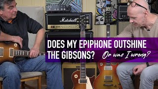 Video thumbnail for How my Epiphone Les Paul (Made in Korea) compare to a high end Gibson Les Paul Custom Shop #lespaul by GUITARS & GIZMOS