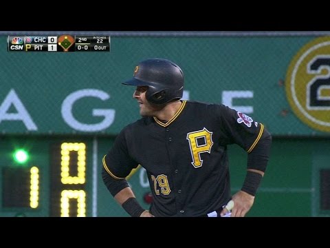 CHC@PIT: Cervelli goes opposite way for RBI double