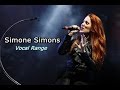 Simone Simons Vocal Range: D3 - C  6 (F  6) 