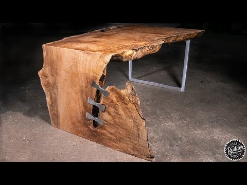 Live Edge Waterfall Coffee Table | Woodworking How-To Video