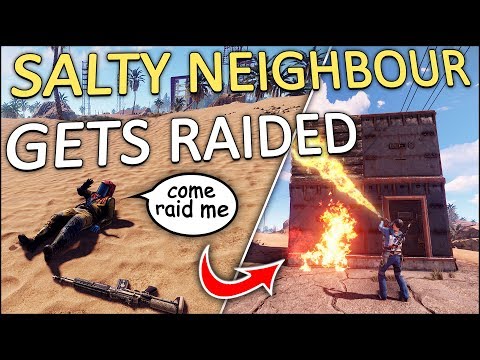 FLAME RAIDING my ANNOYING NEIGHBOUR! - Rust Solo #5