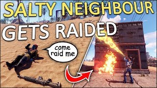 FLAME RAIDING my ANNOYING NEIGHBOUR! - Rust Solo #5
