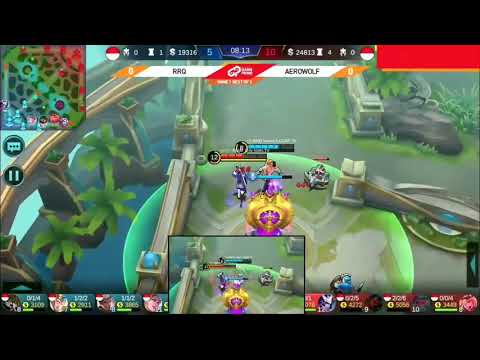 RRQ VS AEROWOLF MATCH 1 BEKRAF GAME PRIME 2018 MLBB TOURNAMENT