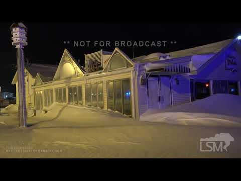 1-29-2022 - Plymouth, MA - Nor'Easter Aftermath - Snow Accumulation - Icy Storefronts - Wind - Plows