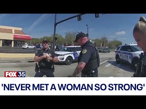 'Never met a woman so strong': Officer makes an impression