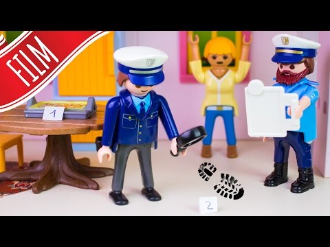 Playmobil Film | Polizei Spurensicherung nach Karlchens Einbruch mit 👨‍👩‍👧‍👦  Familie Sandmann