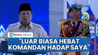 Prabowo Takjub Lihat Baris-berbaris Siswa Sekolah Rakyat: Luar Biasa, Komandannya Suruh Hadap Saya