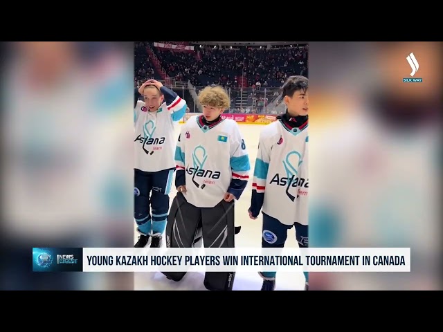 Kazakistanlı genç hokeyciler Kanada’da düzenlenen uluslararası turnuvayı kazandı