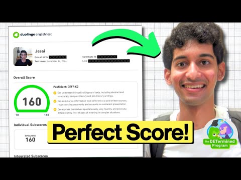 How Jesai Scored a Perfect 160 on the Duolingo English Test (DET)!
