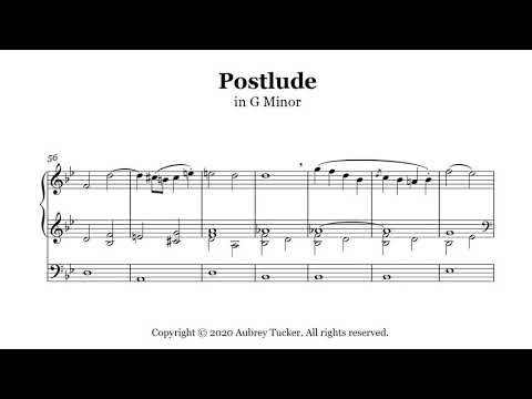 Organ: Postlude in G Minor - E. L. Ashford