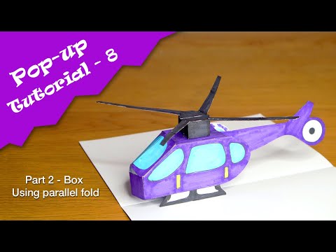 Pop-up Tutorial 8 - BOX Part 2. Using Parallel fold technique | Learn pop-up design in Tamil தமிழ்