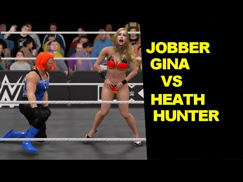 WWE 2K17 Jobber Gina vs Heath Hunter - Mixed Submission