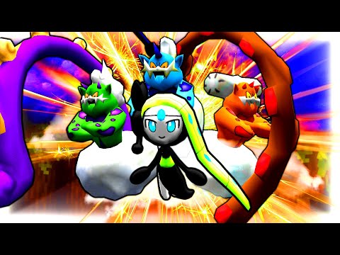 Pixelmon Survival Let's Play! - "HOW TO CATCH MELOETTA AND THE LEGENDARY GENIES!" - (Episode 65)