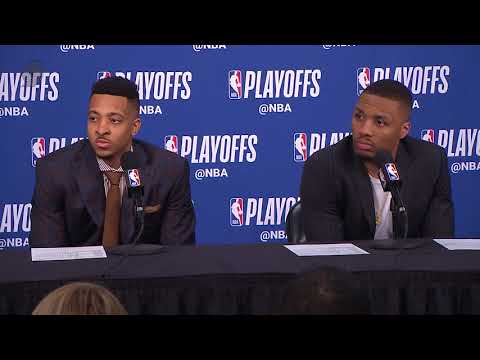 CJ McCollum and Damian Lillard Postgame Presser | Round 1, Game 2 | April 17, 2018