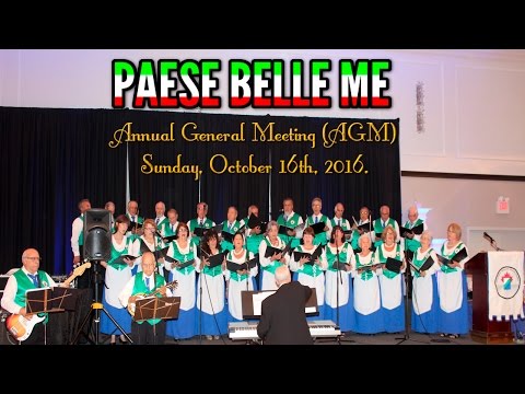 Coro Abruzzese di Hamilton e Distretto canta “PAESE BELLE ME”.