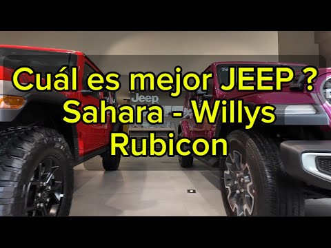 Differences between the Jeep Wrangler Sahara, Willys, and Rubicon
