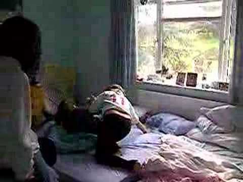 me and sophie wrestling!