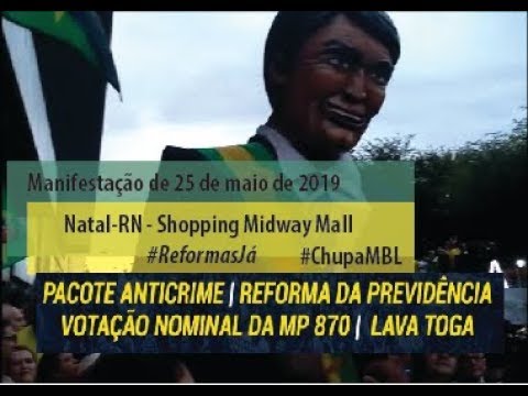 Manifestação em Natal/RN - 26/05: "golpistas" a favor de Bolsonaro