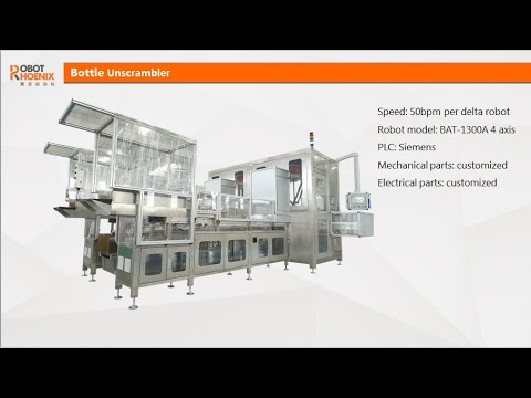 Bottle Unscrambler: RobotPhoenix speed adjustable (2019 system)