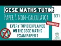 Every Topic On The Paper 1 GCSE Maths Exam May 2023 Foundation Set 1 Edexcel AQA OCR