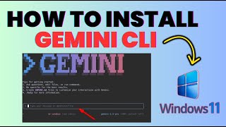 How to Install & Use Google Gemini CLI on Windows