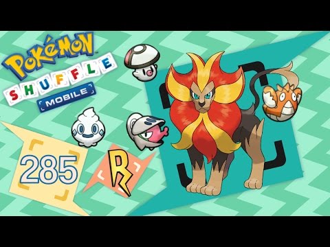 Pokémon Shuffle Mobile - Pyroar, Shelmet, Foongus, Corphish [521 - 525]