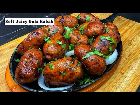 Sizzling Gola Kabab Recipe!Soft and Juicy Kabab! Chicken Gola Kabab Easy Recipe!Recipe Hub