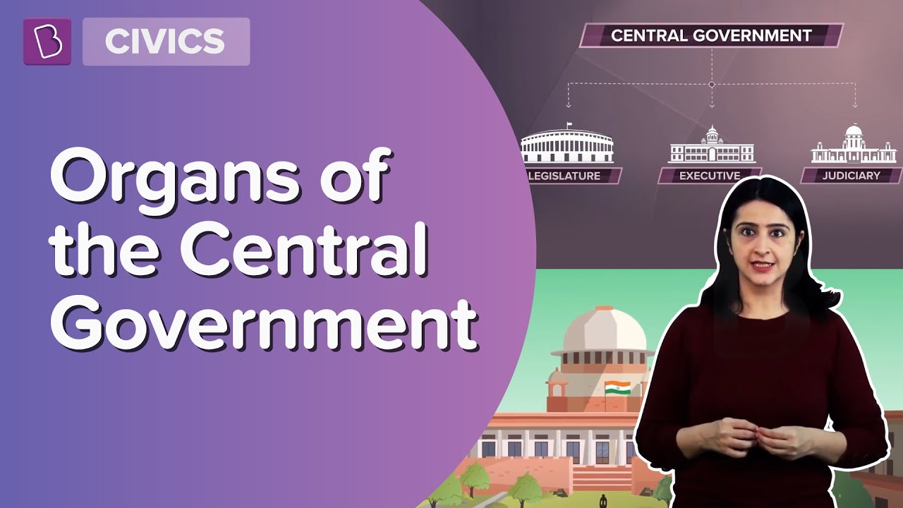 Organs Of The Central Government | Class 8 - Civics | Learn With BYJU'S