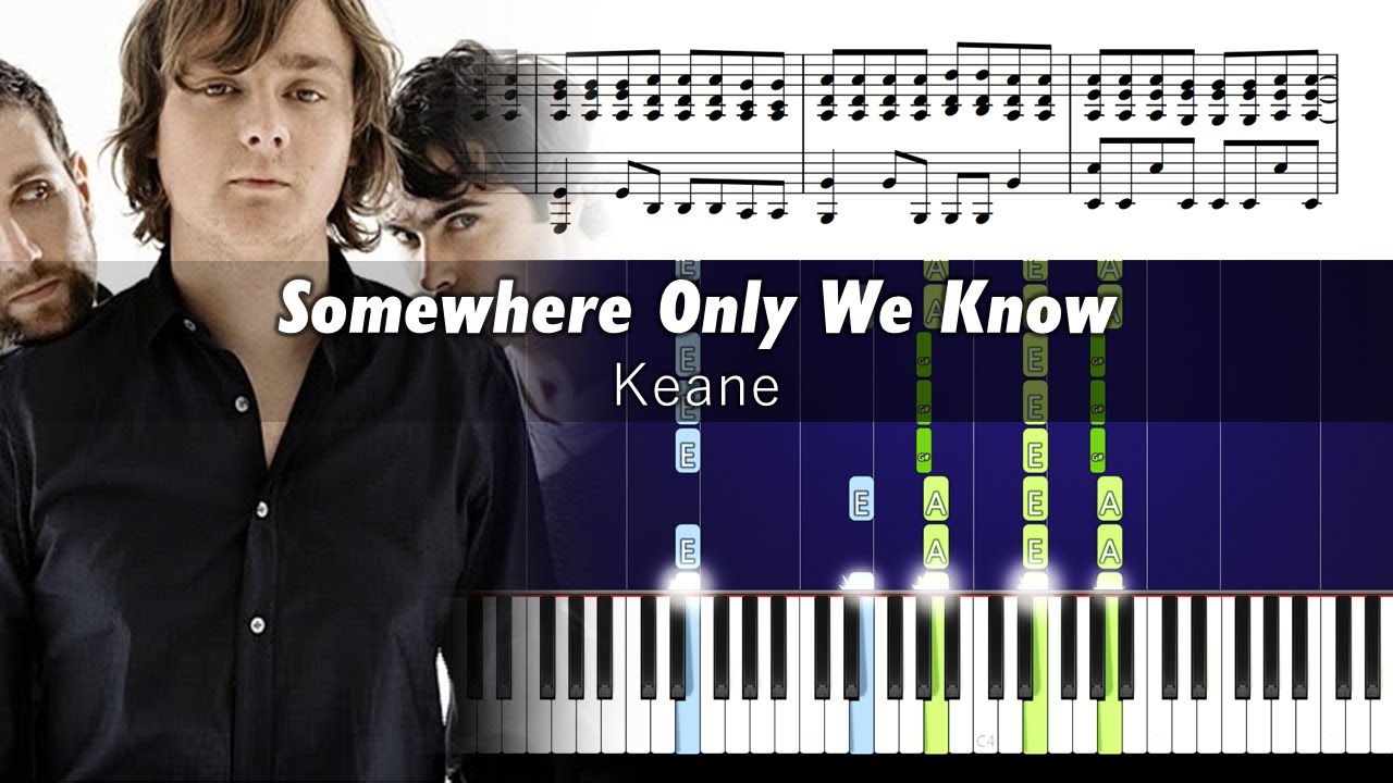 Keane - Somewhere Only We Know - ACCURATE Piano Tutorial