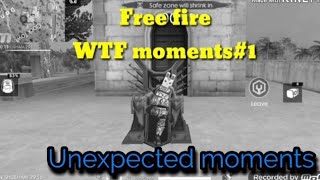 Free fire WTF moments #1 || Rockstar Unknown Gamers|| Crazy players