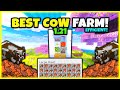 BEST COW FARM EVER VERY FAST In Minecraft Bedrock 1 21
