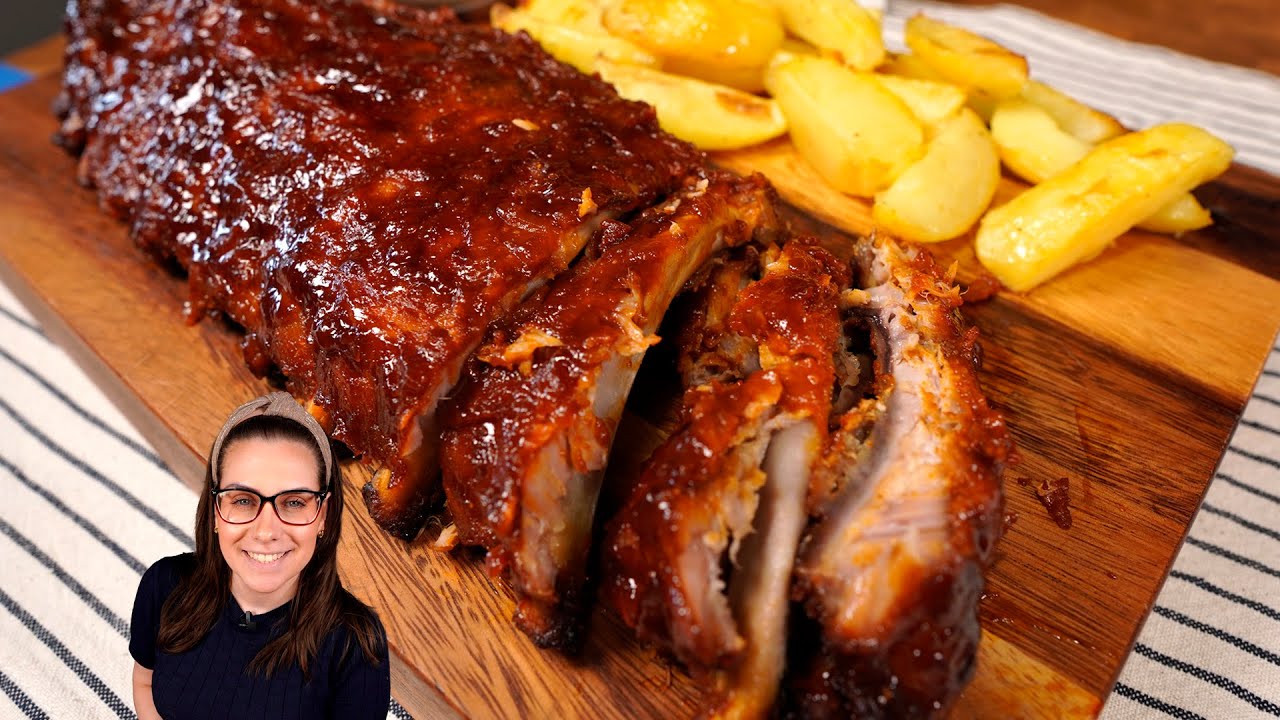 Costelinha com molho barbecue caseiro muito fácil!