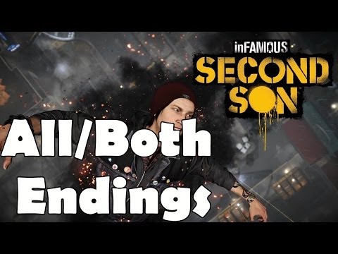 InFamous Second Son Both Endings All Endings Villain Bad Good Hero After Credits
