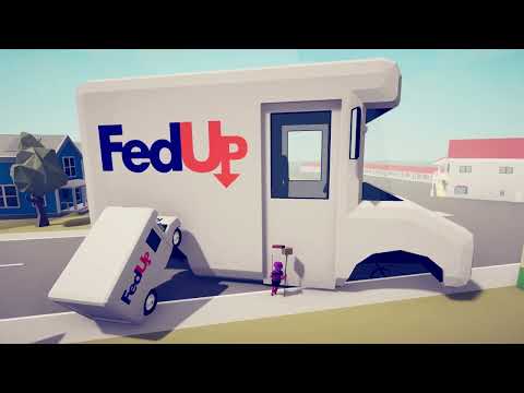 FedUp Delivery Wizard vs Every Faction in the town map #2 - Totally Accurate Battle Simulator TABS
