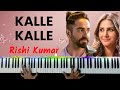 Kalle Kalle Piano Instrumental | Karaoke Lyrics | Ringtone | Notes | Chords | Hindi Song Keyboard