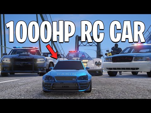 Running From Cops with 1000HP RC Car in GTA 5 RP